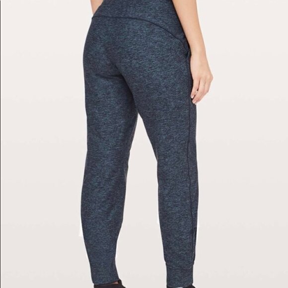 Lululemon Ready To Rulu Pant Heathered True Navy / Black Size 2 - Picture 2 of 7